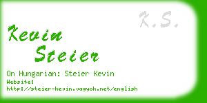 kevin steier business card